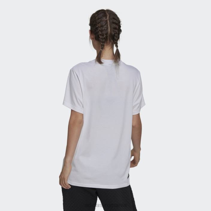 Adidas alb viitor icons logo grafic tricou fashion femei alb 2JBN10395