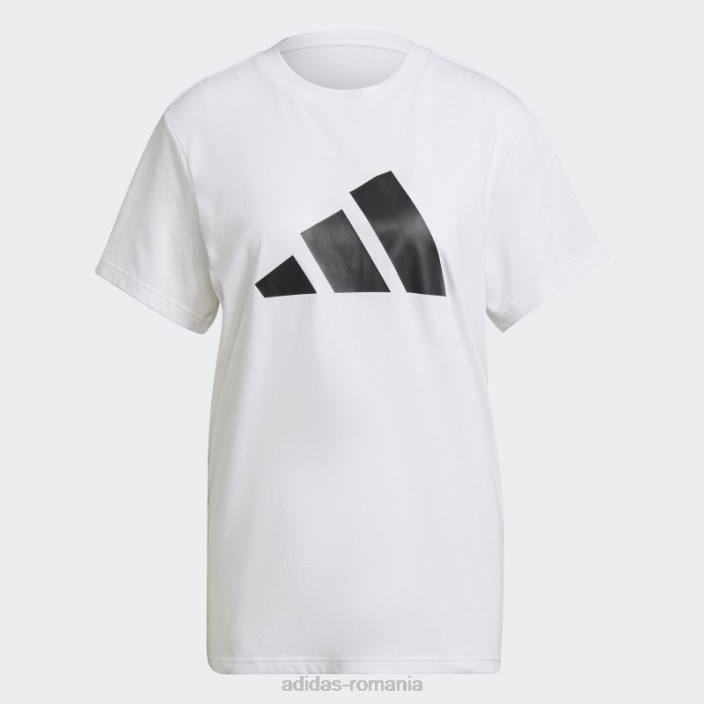 Adidas alb viitor icons logo grafic tricou fashion femei alb 2JBN10395