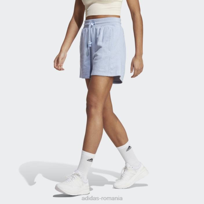 Adidas albastru zori all szn french terry pantaloni scurți fashion femei zori albastre 2JBN9581
