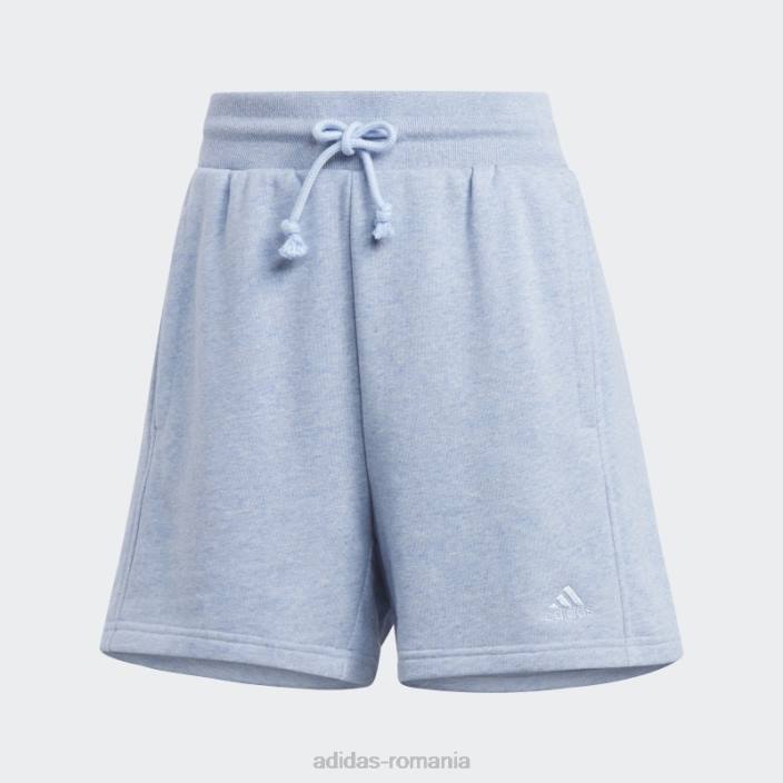 Adidas albastru zori all szn french terry pantaloni scurți fashion femei zori albastre 2JBN9581