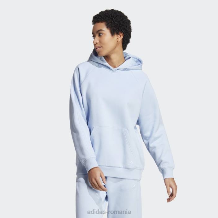 Adidas all szn fleece boyfriend hanorac albastru zori femei zori albastre 2JBN9596