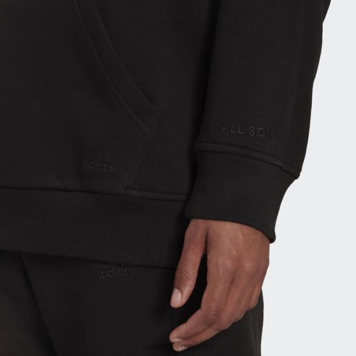 Adidas all szn fleece boyfriend hanorac negru adidas femei negru 2JBN16668