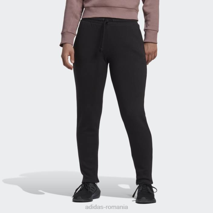 Adidas all szn fleece pantaloni conici negri femei negru 2JBN9007