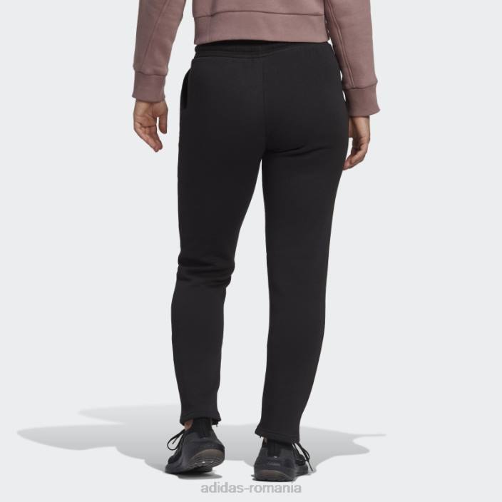 Adidas all szn fleece pantaloni conici negri femei negru 2JBN9007