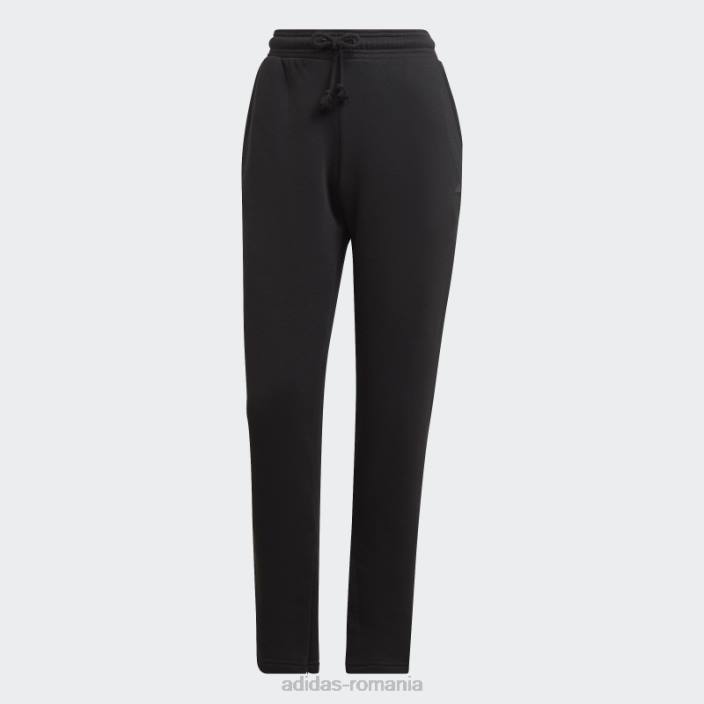 Adidas all szn fleece pantaloni conici negri femei negru 2JBN9007