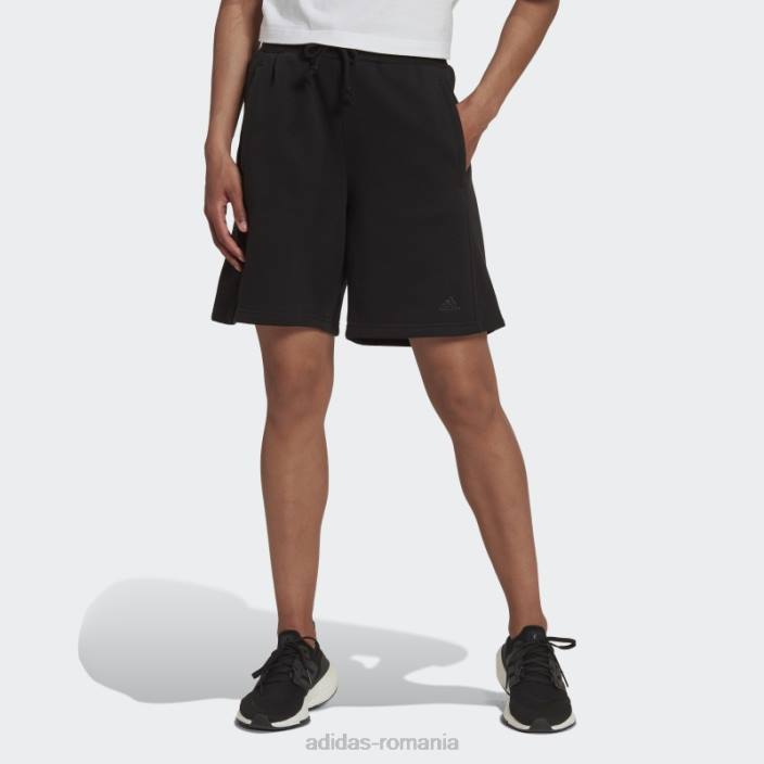 Adidas all szn fleece pantaloni scurți negri femei negru 2JBN16861