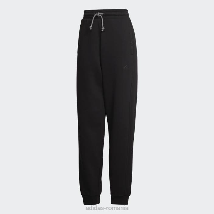 Adidas all szn pantaloni fleece negri femei negru 2JBN9451