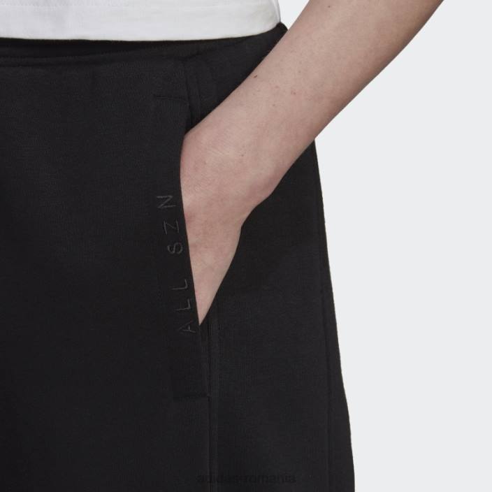 Adidas all szn pantaloni fleece negri femei negru 2JBN9451