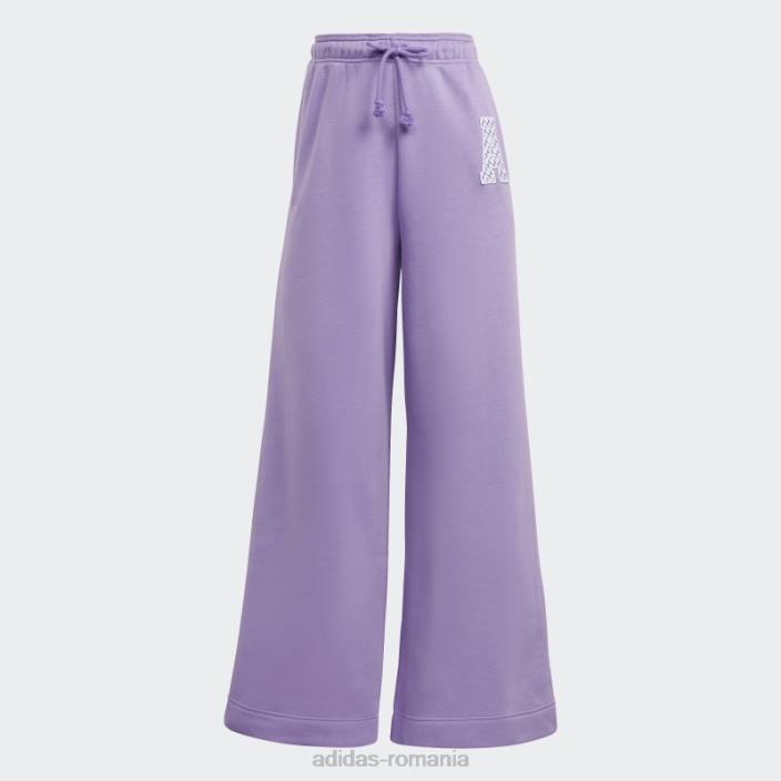 Adidas all szn x logomania wide joggers violet femei violet 2JBN16952