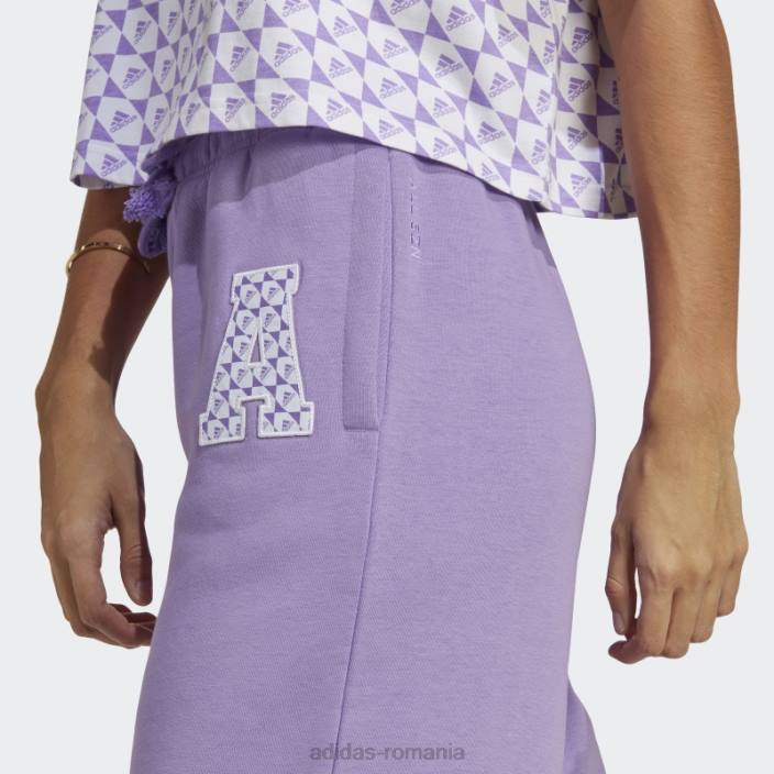 Adidas all szn x logomania wide joggers violet femei violet 2JBN16952