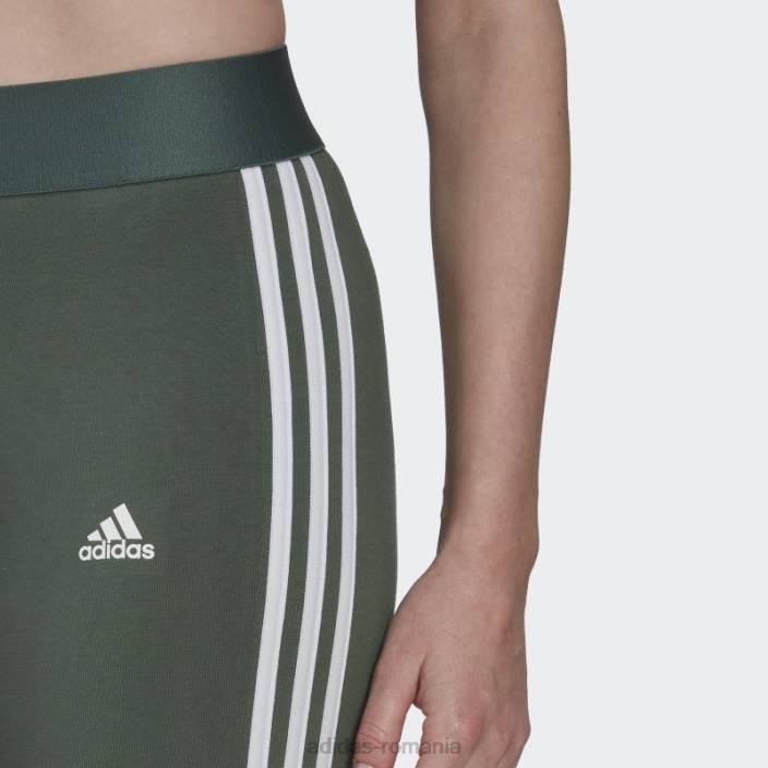 Adidas articole de relaxare esențiale jambiere cu 3 dungi oxid verde adidas femei oxid verde/negru 2JBN9720