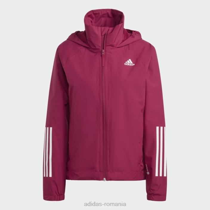 Adidas berry bsc 3-stripes rain.rdy jachetă femei boabe 2JBN17074