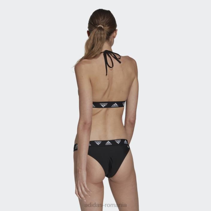 Adidas bikini neckholder pentru gât femei alb negru 2JBN16543