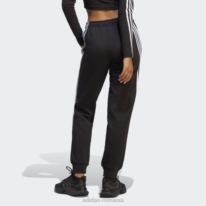 Adidas black future icons pantaloni de trening obișnuit cu 3 dungi femei negru 2JBN17050