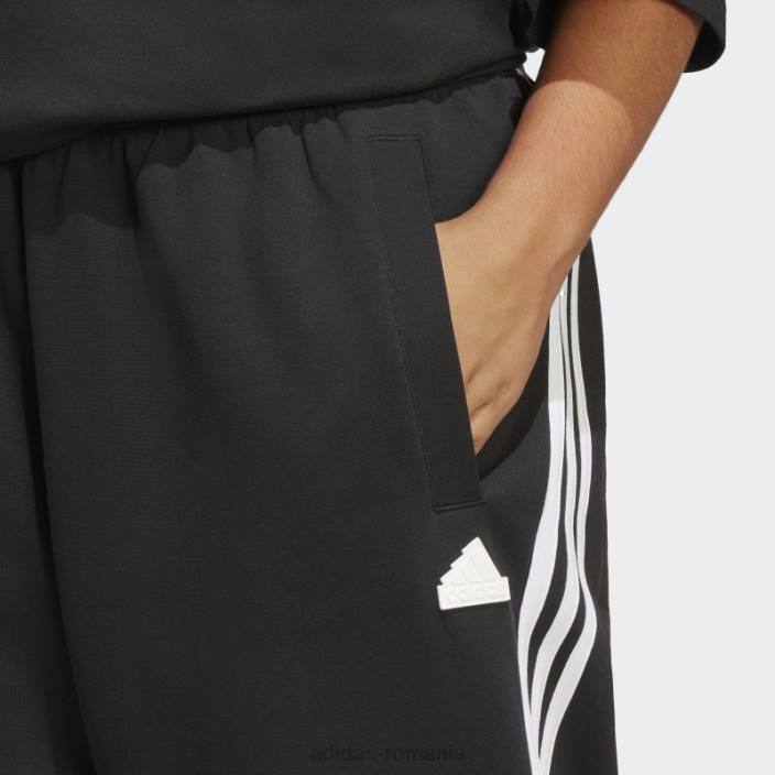 Adidas black future icons pantaloni obișnuiți cu 3 dungi (plus mărime) adidas femei negru 2JBN9003