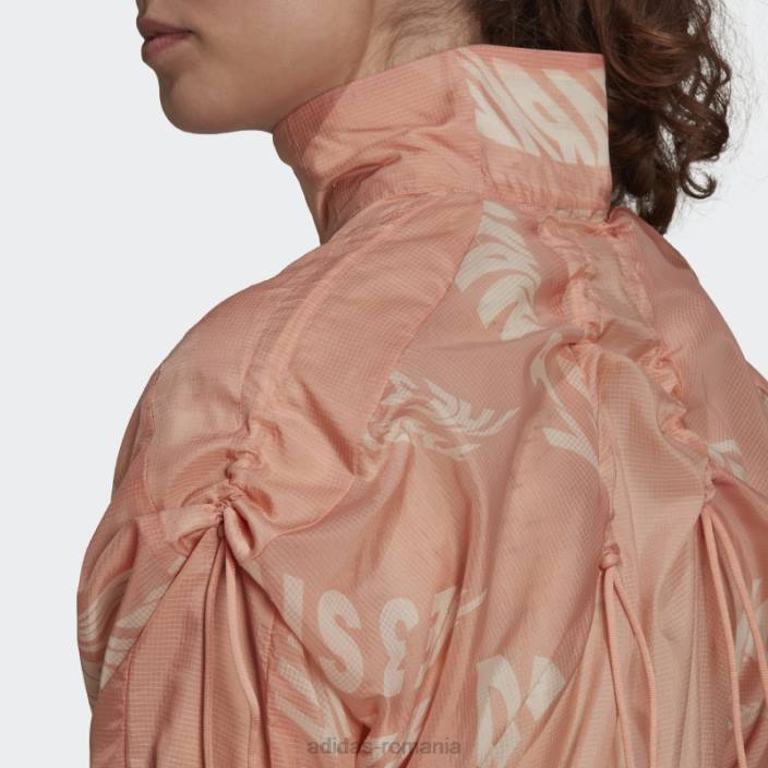 Adidas blush ambiental îmbrăcăminte sport țesut jachetă ușoară modă femei fard ambiental 2JBN3249