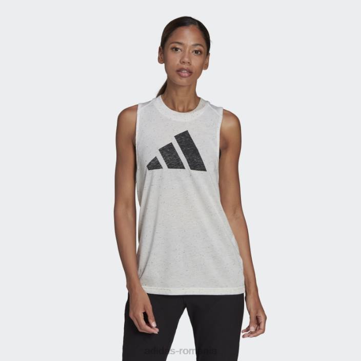 Adidas bluză alb melange viitoarele icoane câștigători 3.0 femei melange alb 2JBN10409