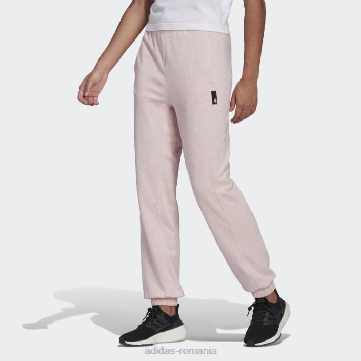 Adidas botanic roz mel îmbrăcăminte sport fierbinte studio lounge pantaloni de vară femei roz botanic mel 2JBN3200