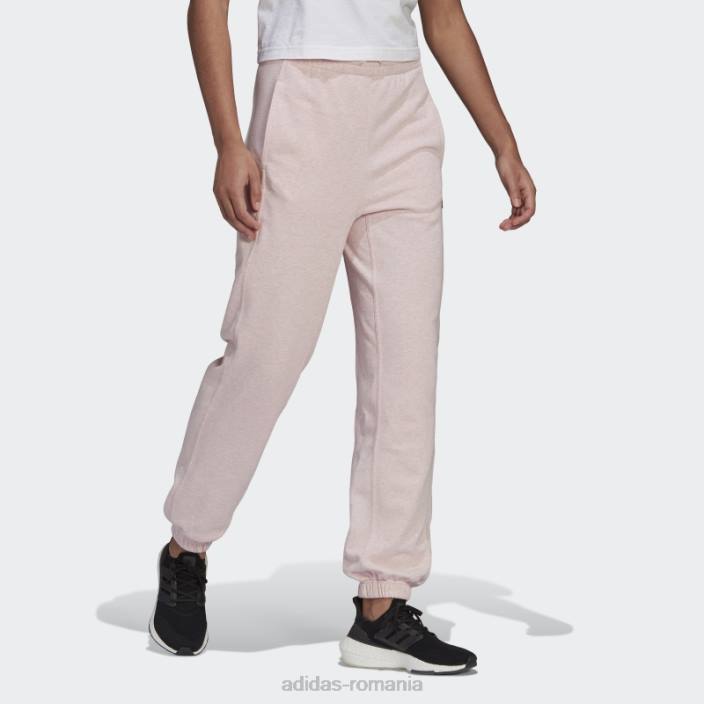 Adidas botanic roz mel îmbrăcăminte sport fierbinte studio lounge pantaloni de vară femei roz botanic mel 2JBN3200