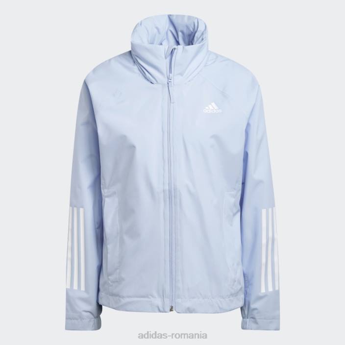 Adidas bsc 3-stripes rain.rdy jacheta albastru zori adidas femei zori albastre 2JBN9366