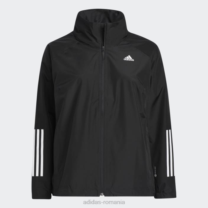 Adidas bsc 3-stripes rain.rdy sacou (plus size) negru femei negru 2JBN17257