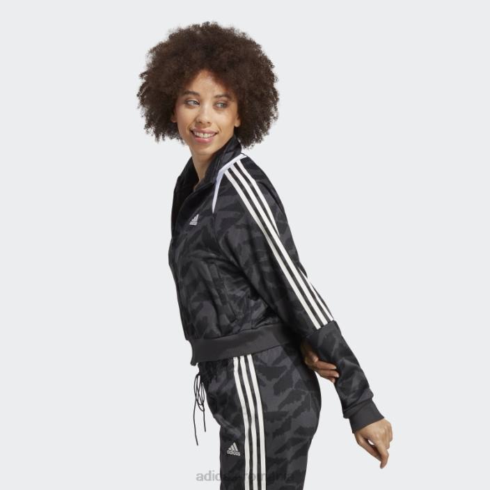 Adidas carbon tiro costum până lifestyle jachetă adidas femei carbon/negru/alb 2JBN9591
