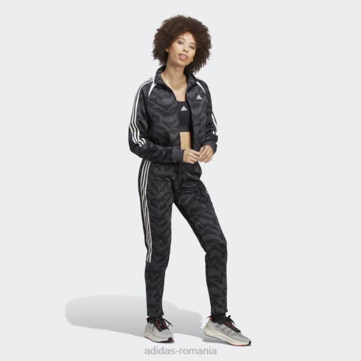 Adidas carbon tiro costum până lifestyle jachetă adidas femei carbon/negru/alb 2JBN9591