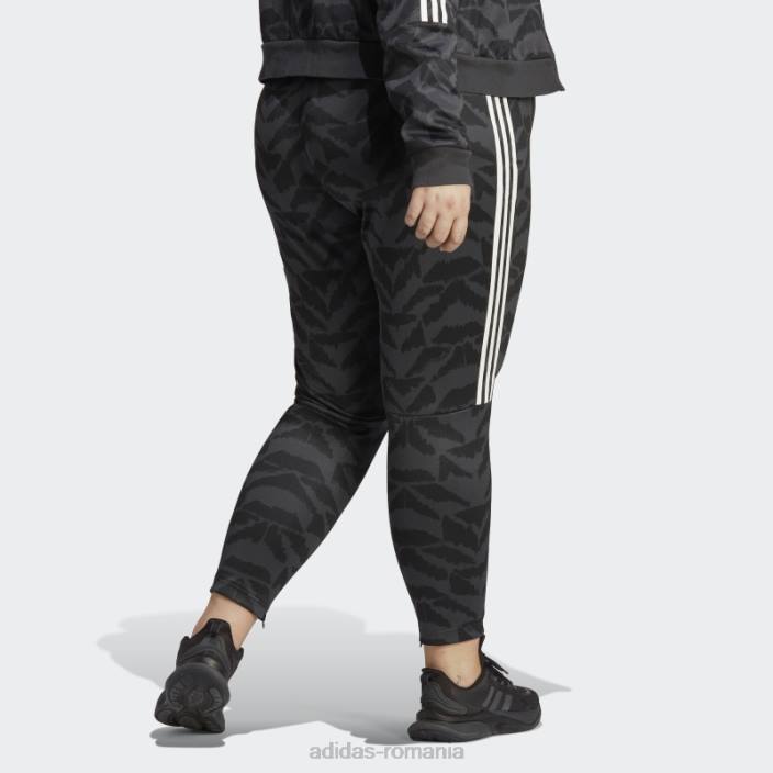 Adidas carbon tiro costum până lifestyle pantaloni de sport (plus mărime) adidas femei carbon/negru/alb 2JBN17019