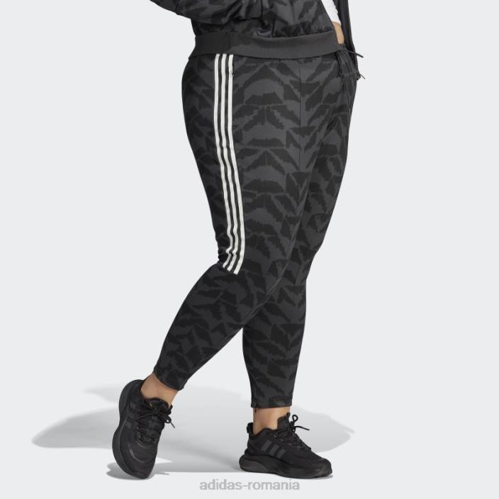 Adidas carbon tiro costum până lifestyle pantaloni de sport (plus mărime) adidas femei carbon/negru/alb 2JBN17019
