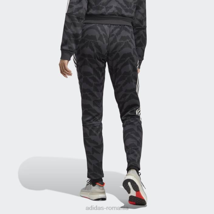 Adidas carbon tiro costum până stil de viață pantaloni de sport femei carbon/negru/multicolor/alb 2JBN16462