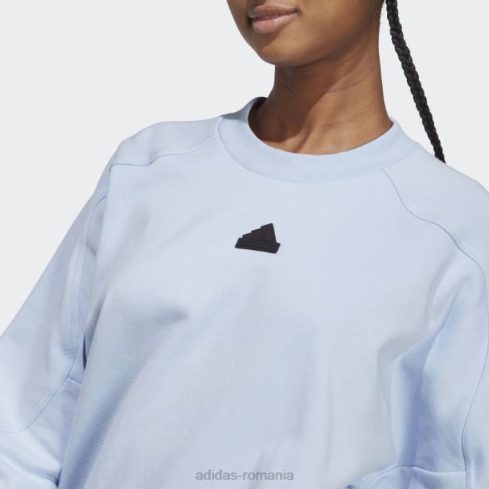 Adidas city ​​escape loose crew hanorac albastru zori femei zori albastre 2JBN9601