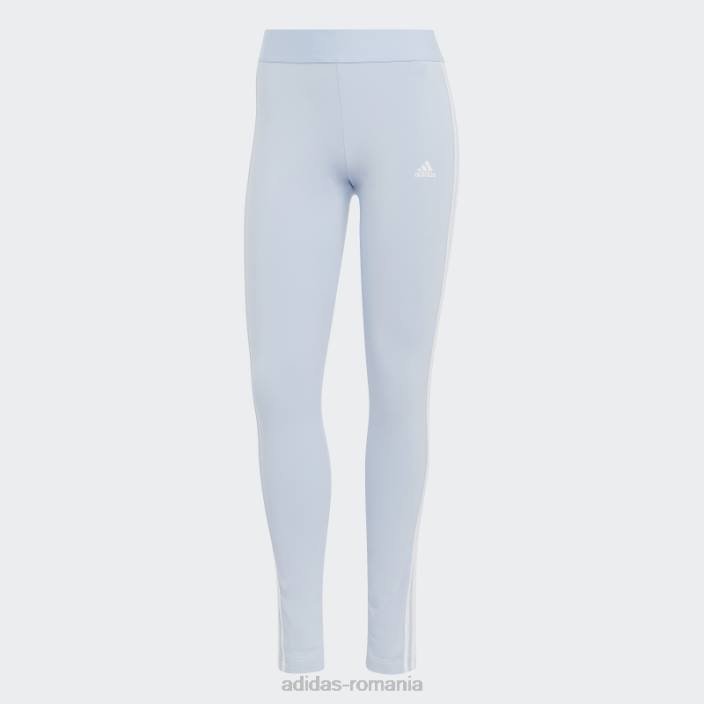 Adidas colanți albastru cu 3 dungi femei albastru zori/alb 2JBN17428