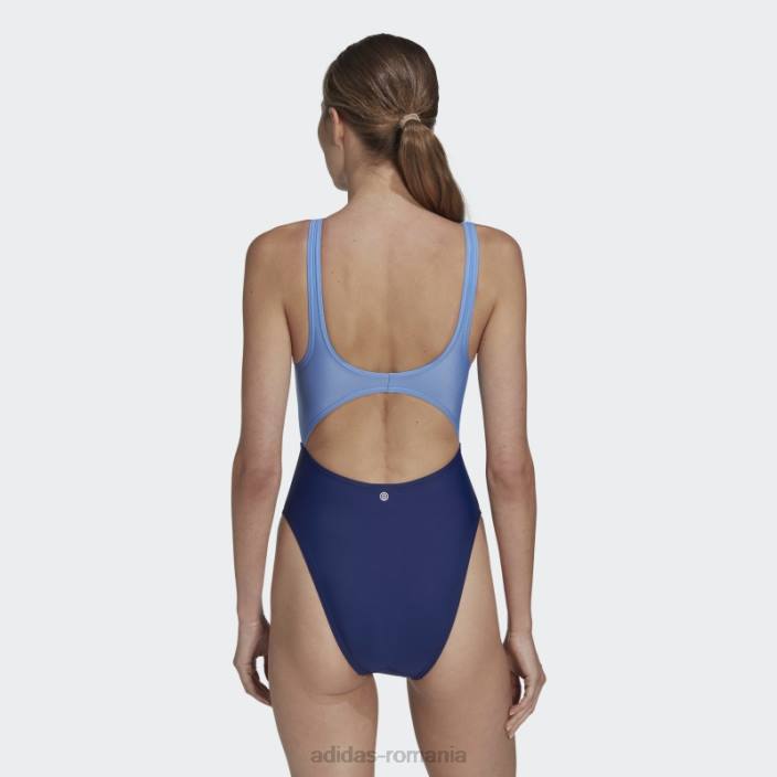 Adidas costum de baie colorblock albastru femei albastru/albastru victorie 2JBN16555