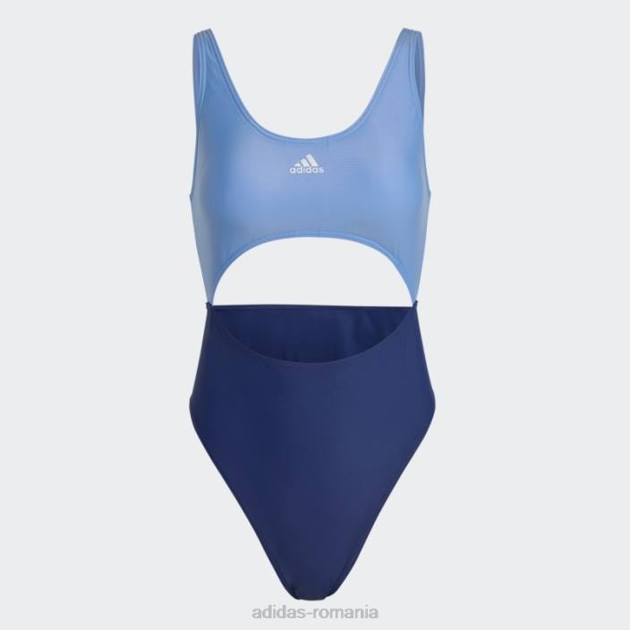 Adidas costum de baie colorblock albastru femei albastru/albastru victorie 2JBN16555
