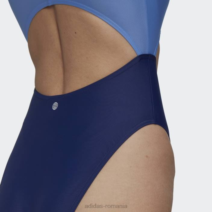 Adidas costum de baie colorblock albastru femei albastru/albastru victorie 2JBN16555