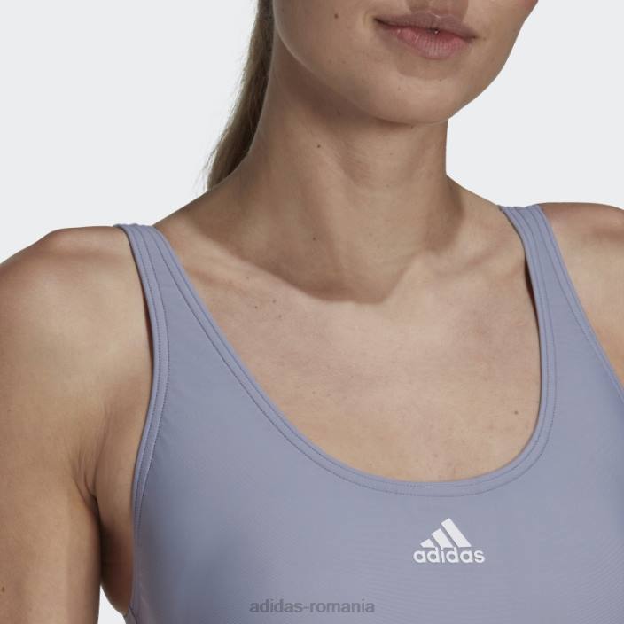 Adidas costum de baie colorblock violet argintiu adidas femei violet argintiu/negru 2JBN16725