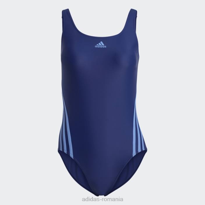 Adidas costum de baie victory blue hot cu 3 dungi femei victorie albastru/albastru 2JBN16601