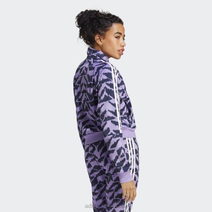Adidas costum tiro up lifestyle sport top violet adidas femei violet/cerneală/negru/alb 2JBN2280