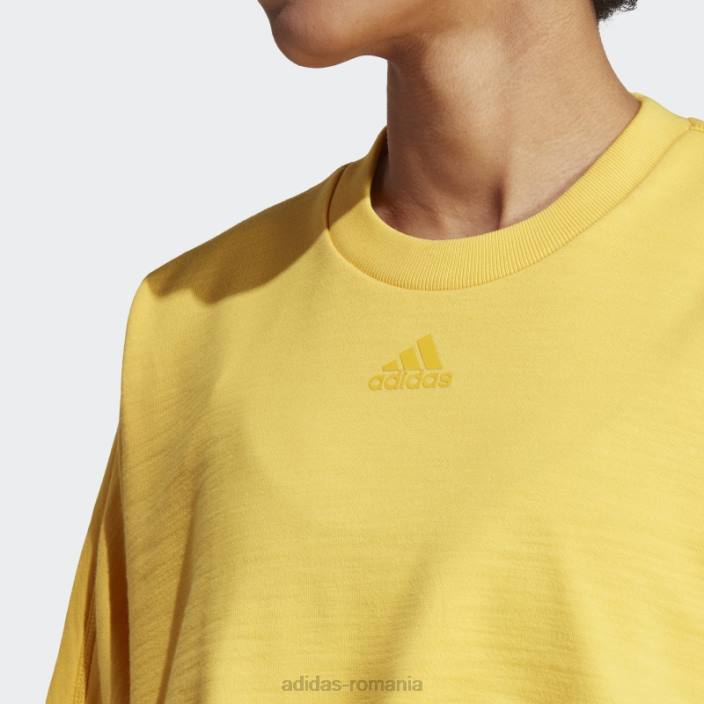Adidas dance crop versatil hanorac auriu femei auriu/negru 2JBN8828