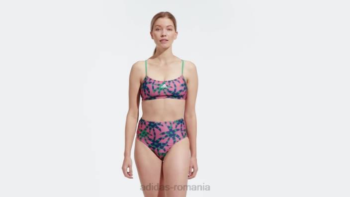 Adidas farm bikini magenta adidas femei magenta/verde aldine/cerneală 2JBN17328