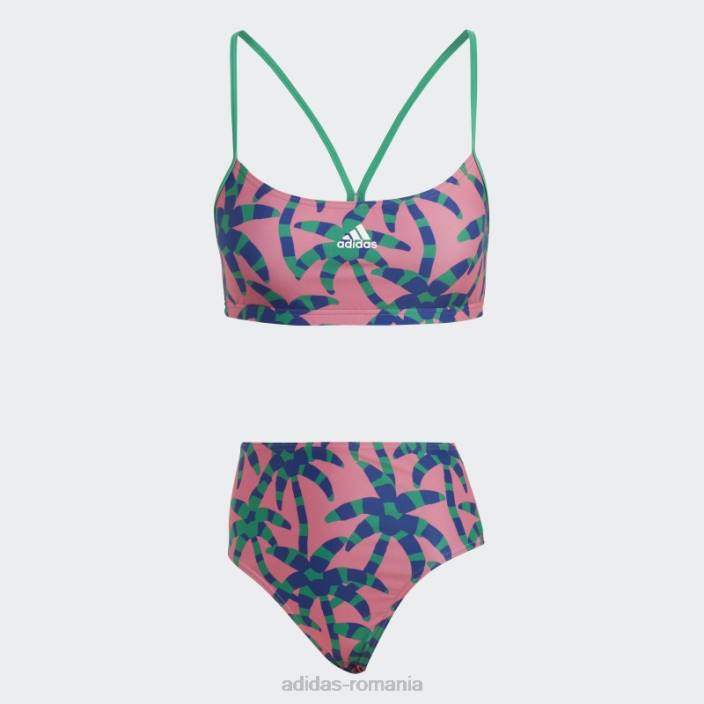 Adidas farm bikini magenta adidas femei magenta/verde aldine/cerneală 2JBN17328