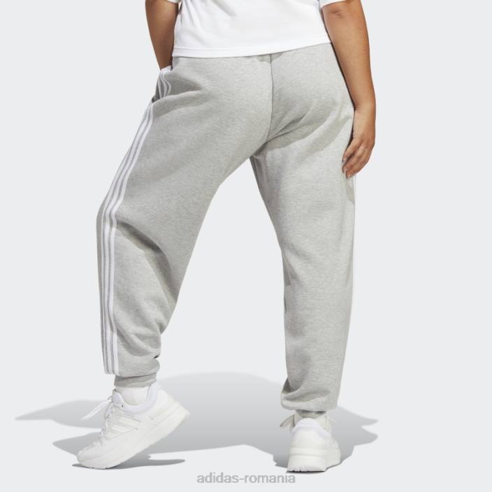 Adidas fashion future icons pantaloni obisnuiti cu 3 dungi (plus marime) gri mediu femei gri mediu 2JBN2432