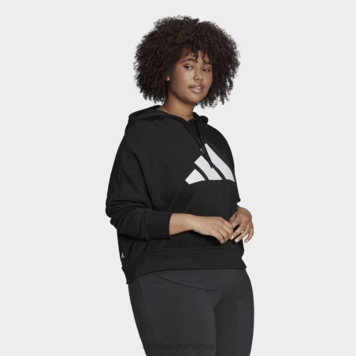 Adidas future icons hanorac (plus size) negru adidas femei negru 2JBN10614