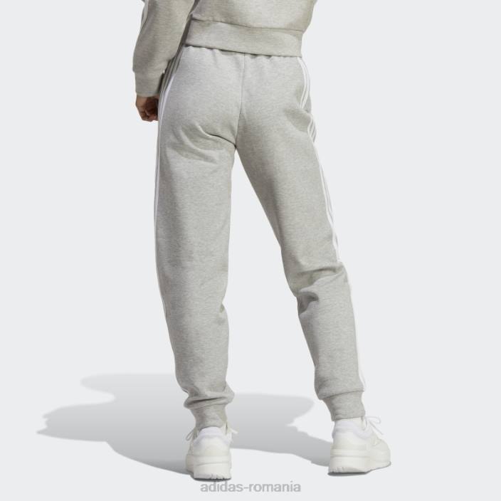 Adidas future icons pantaloni obișnuiți cu 3 dungi gri mediu adidas femei gri mediu 2JBN9006