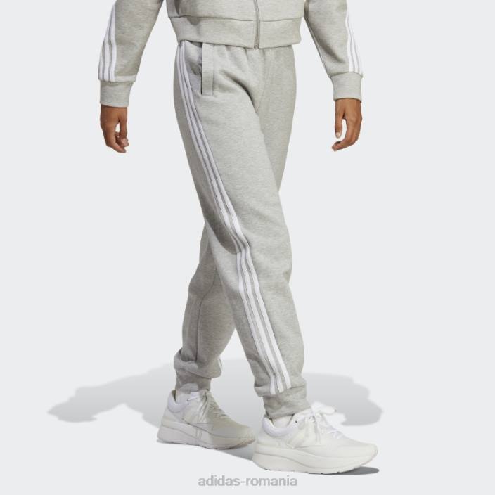 Adidas future icons pantaloni obișnuiți cu 3 dungi gri mediu adidas femei gri mediu 2JBN9006