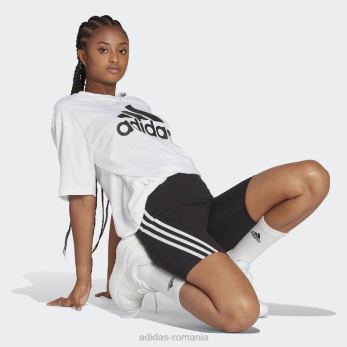 Adidas future icons pantaloni scurți pentru biciclete cu 3 dungi negru femei negru 2JBN16766