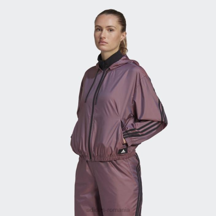 Adidas geaca țesătură icoane viitoare roșii femei roșu/oțel 2JBN3181