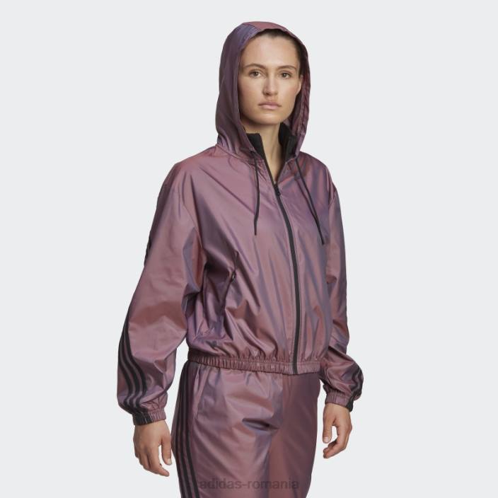 Adidas geaca țesătură icoane viitoare roșii femei roșu/oțel 2JBN3181
