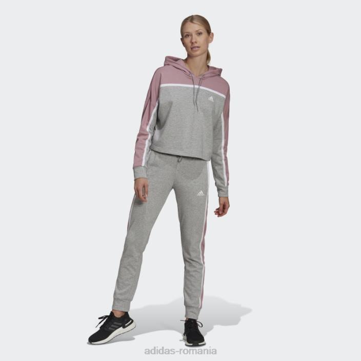 Adidas gri mediu sportswear subtil bloc trening fashion femei gri mediu 2JBN17569