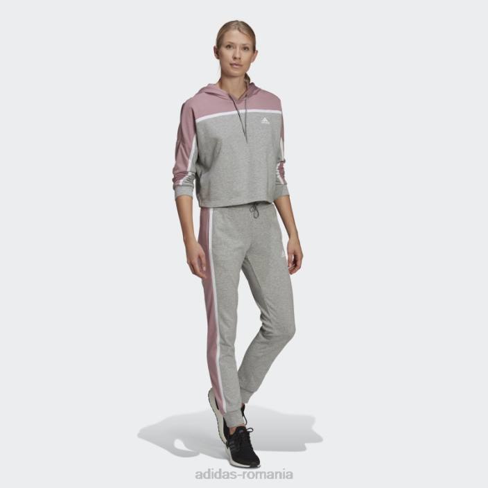 Adidas gri mediu sportswear subtil bloc trening fashion femei gri mediu 2JBN17569